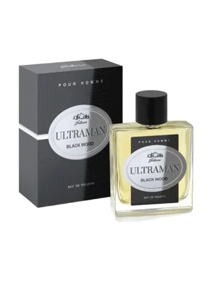 Ultraman Black Wood Eau de Toilette bottle