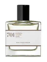 701 eucalyptus, amber, white wood by Bon Parfumeur