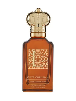 L for Men Woody Oriental With Deep Amber Eau de Parfum bottle