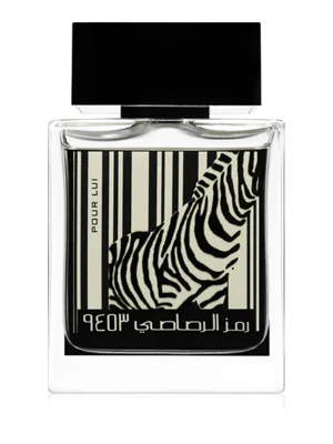 Rumz Al Rasasi Zebra Pour Lui Eau de Parfum bottle